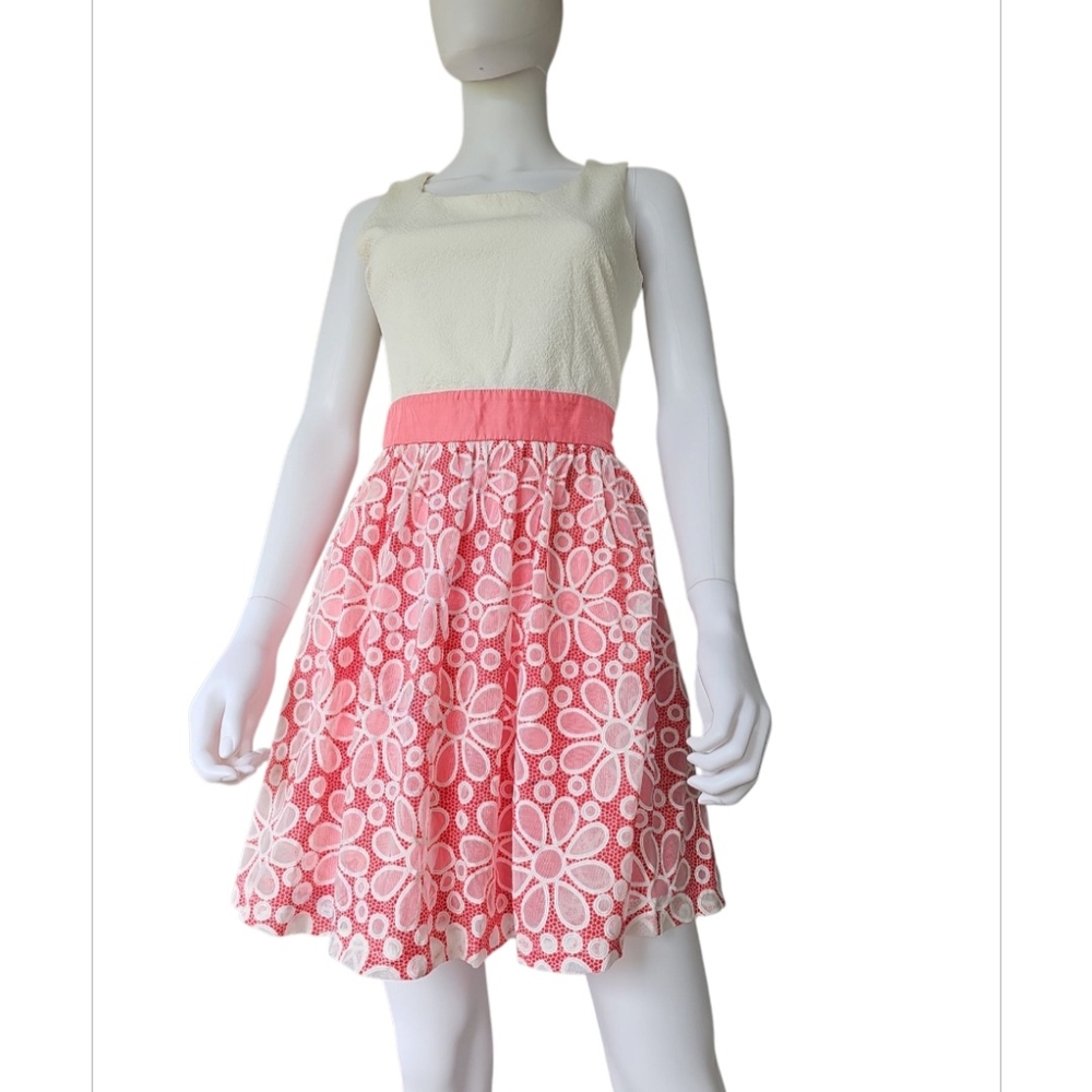 Romeo & Juliet Couture Cream Sleeveless A-Line Sundress
